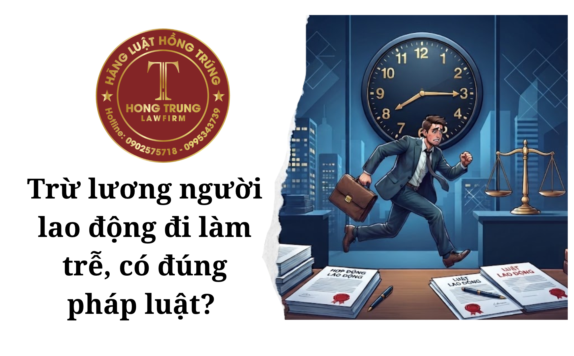Trừ lương người lao động đi làm trễ, có đúng pháp luật?