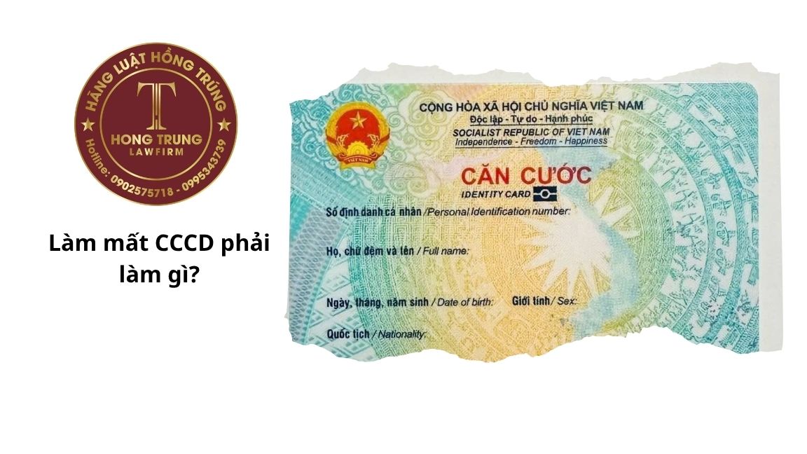 Làm mất CCCD phải làm gì?