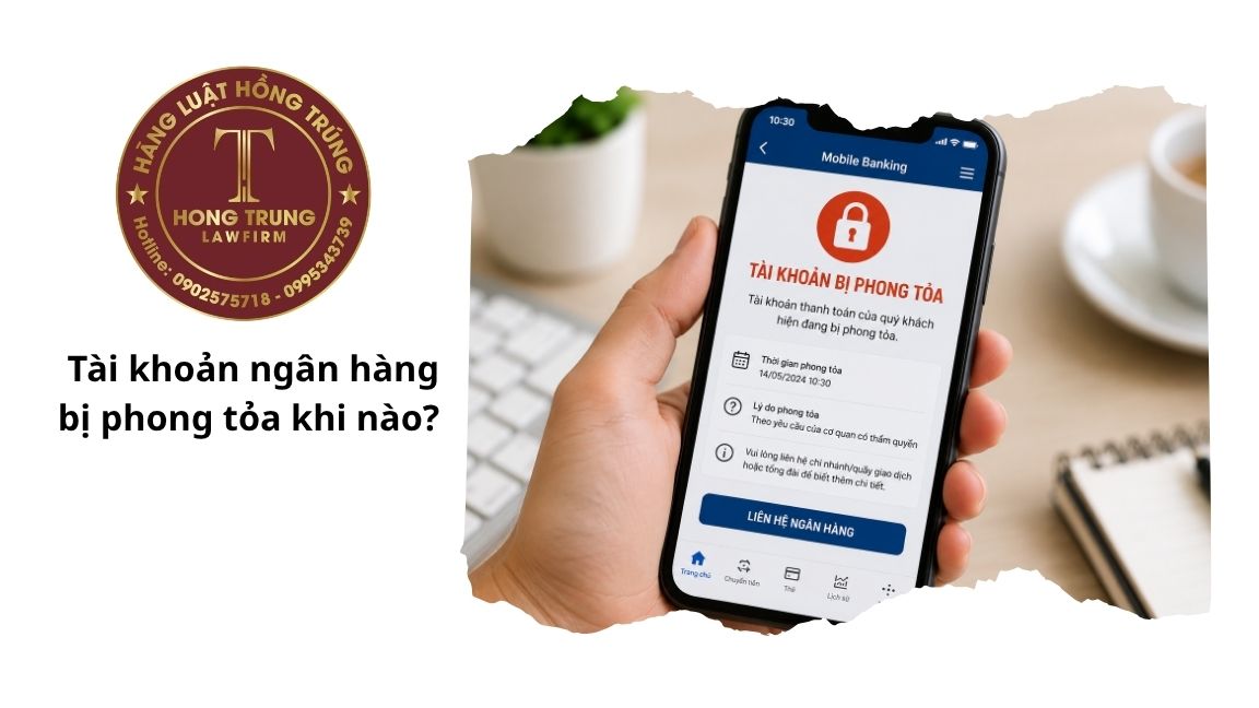 Tài khoản ngân hàng bị phong tỏa khi nào?