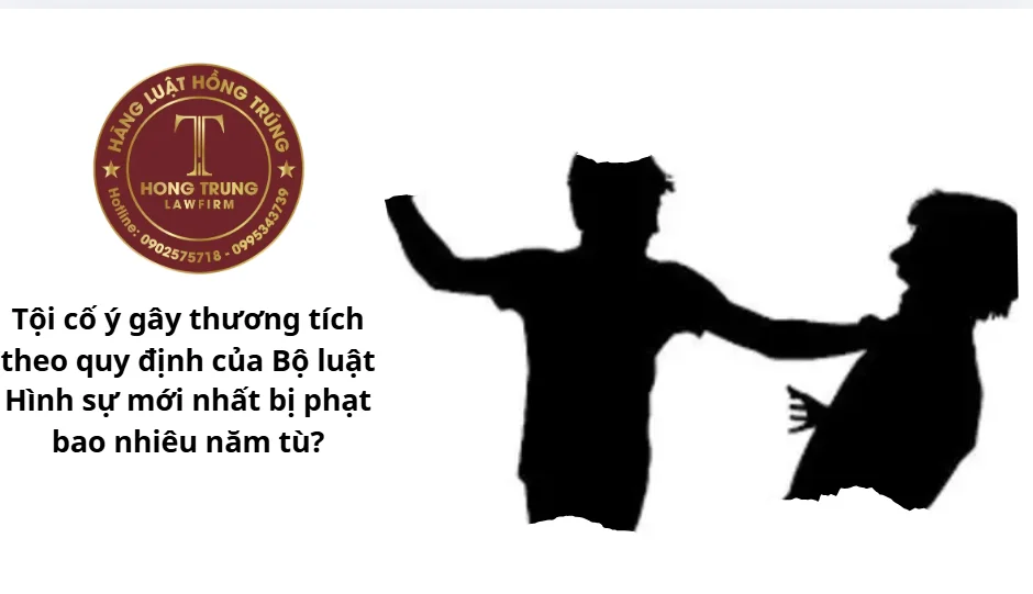 Tội cố ý gây thương tích bị phạt bao nhiêu năm tù?