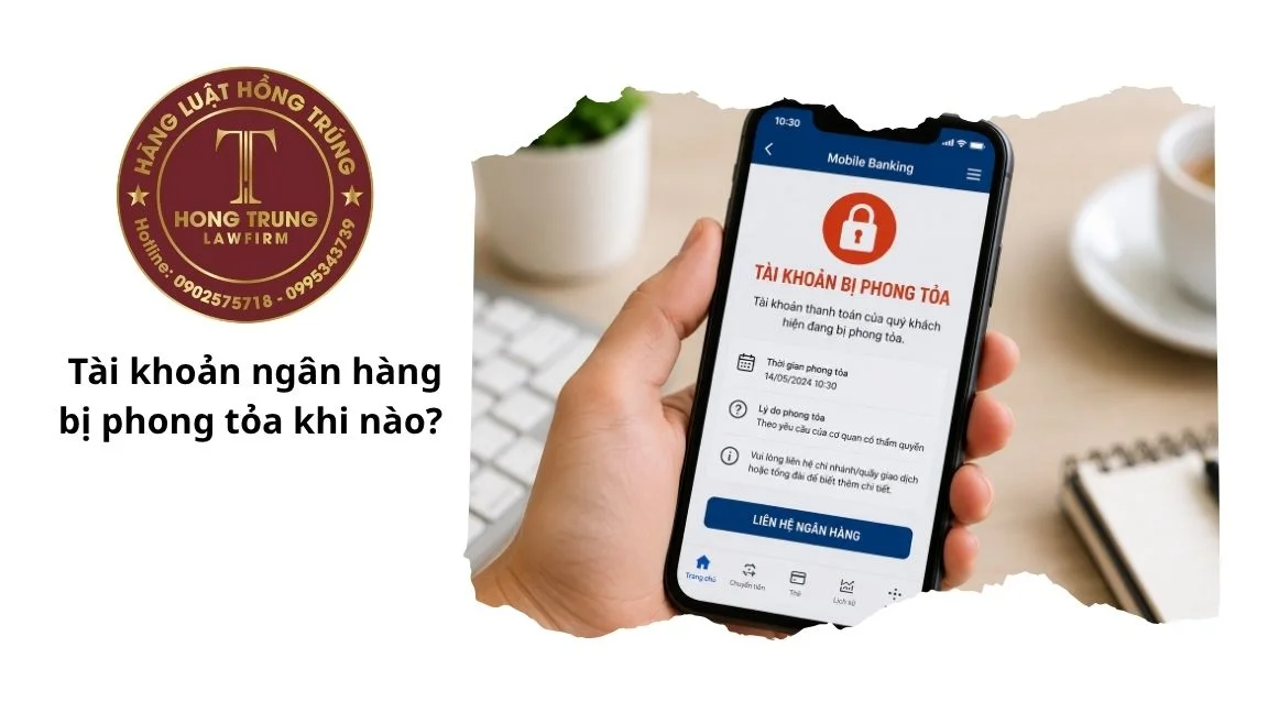 Tài khoản ngân hàng bị phong tỏa khi nào?