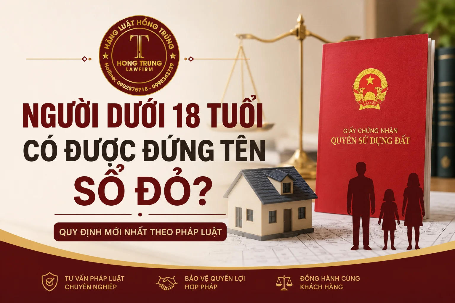 Người dưới 18 tuổi có được đứng tên sổ đỏ không?