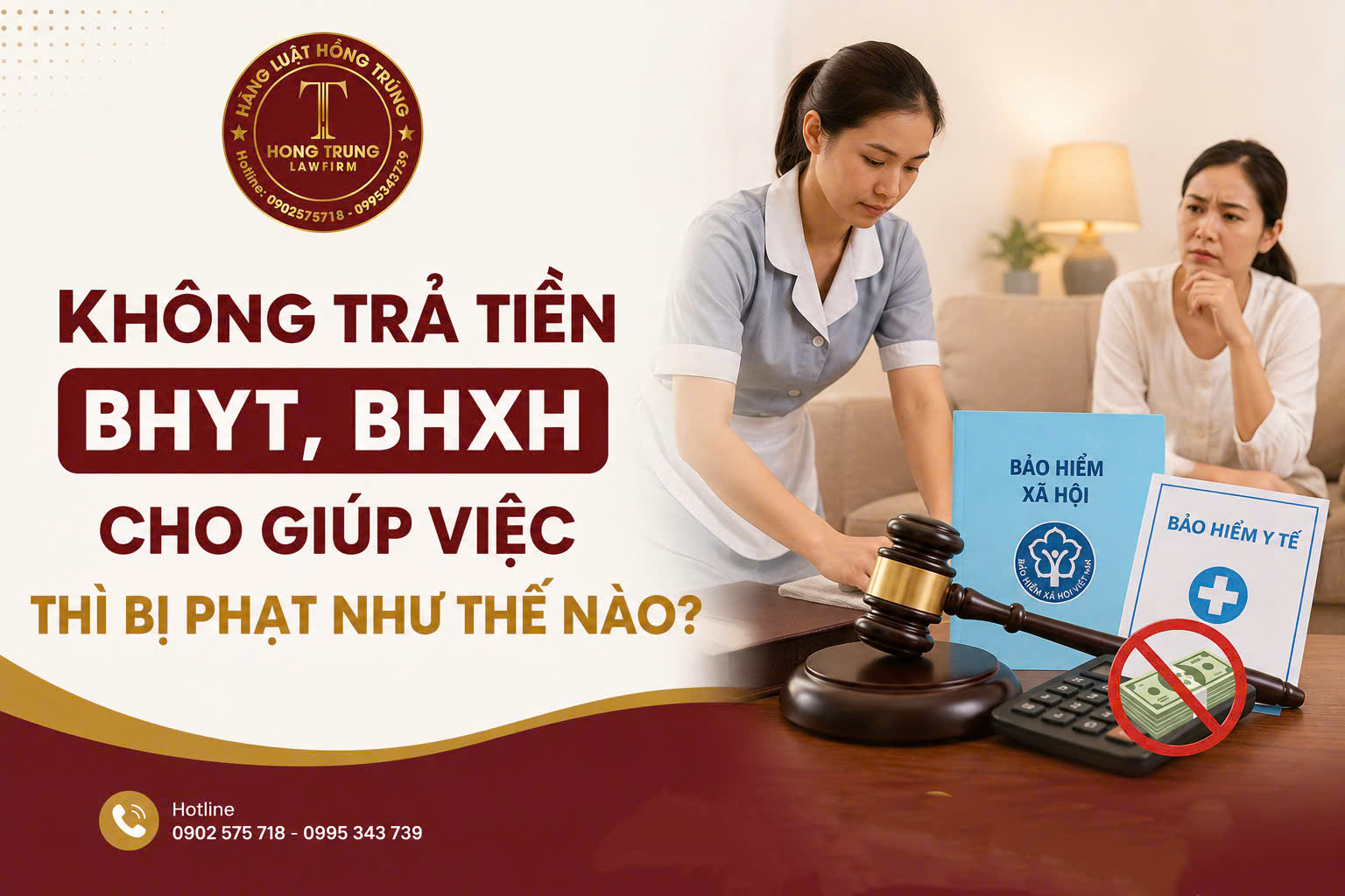 Không trả tiền BHYT, BHXH cho giúp việc thì bị phạt như thế nào?