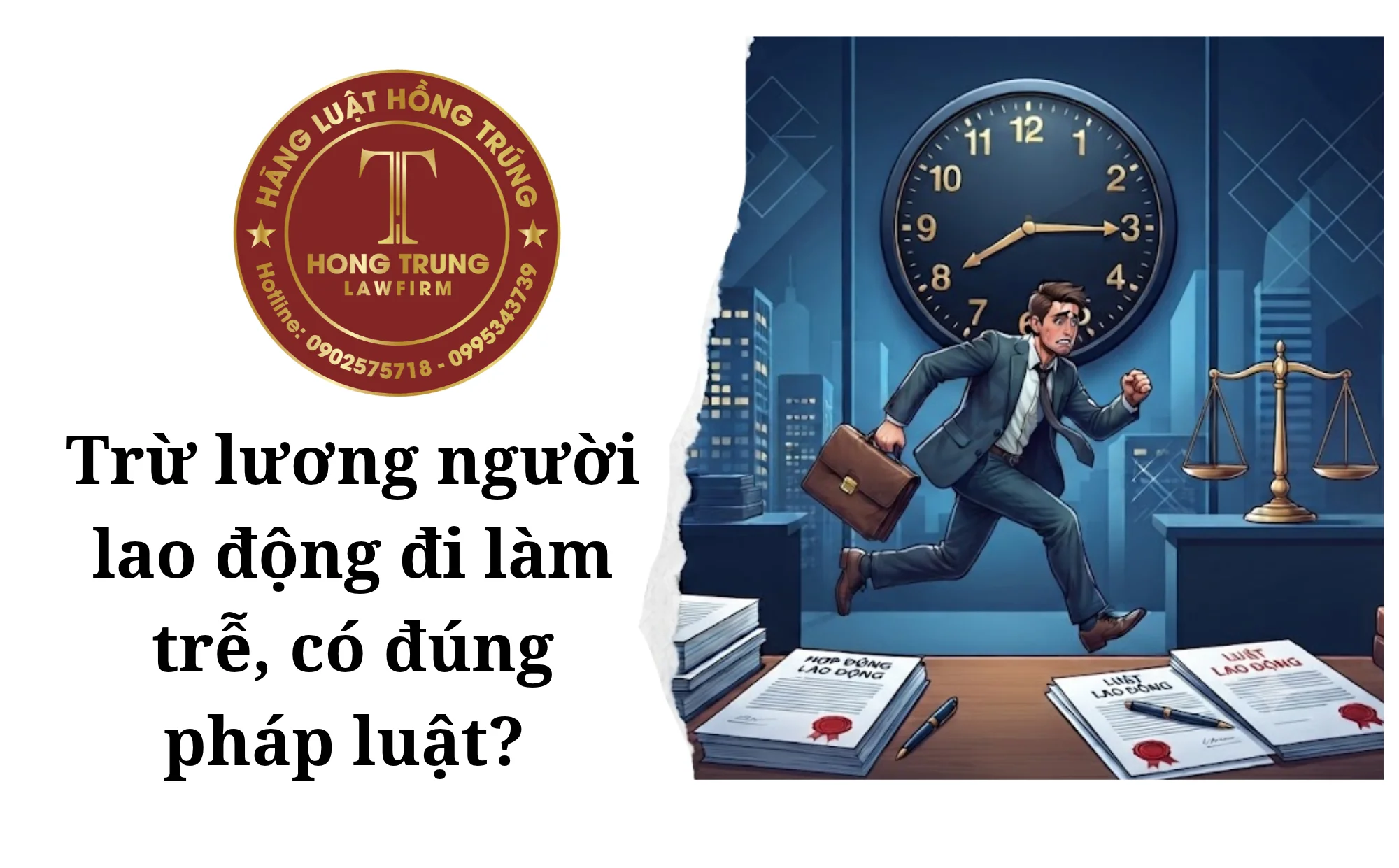 Trừ lương người lao động đi làm trễ, có đúng pháp luật?