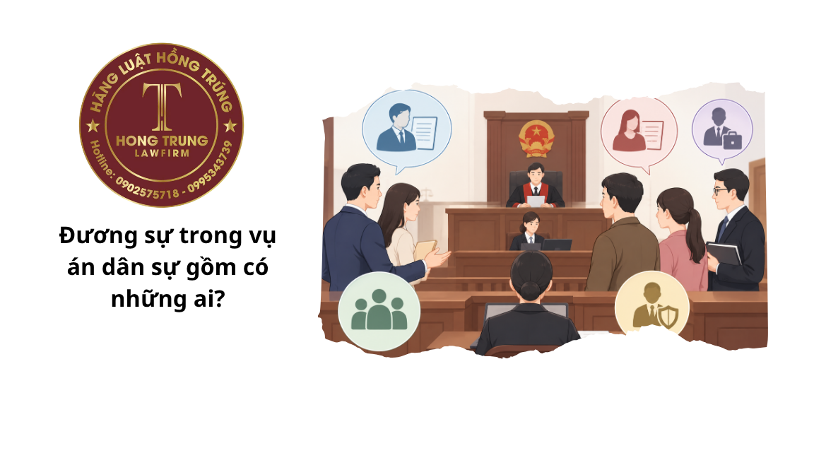 Đương sự trong vụ án dân sự gồm có những ai?