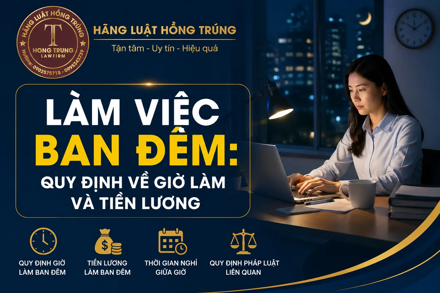 Làm việc ban đêm: Quy định về giờ làm và tiền lương